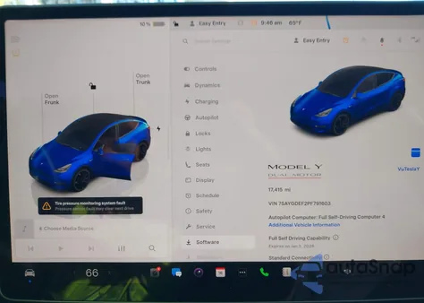 2023 Tesla Model Y Performance Dual Motor All-Wheel Drive from USA, damaged, VIN 7SAYGDEF2PF791603